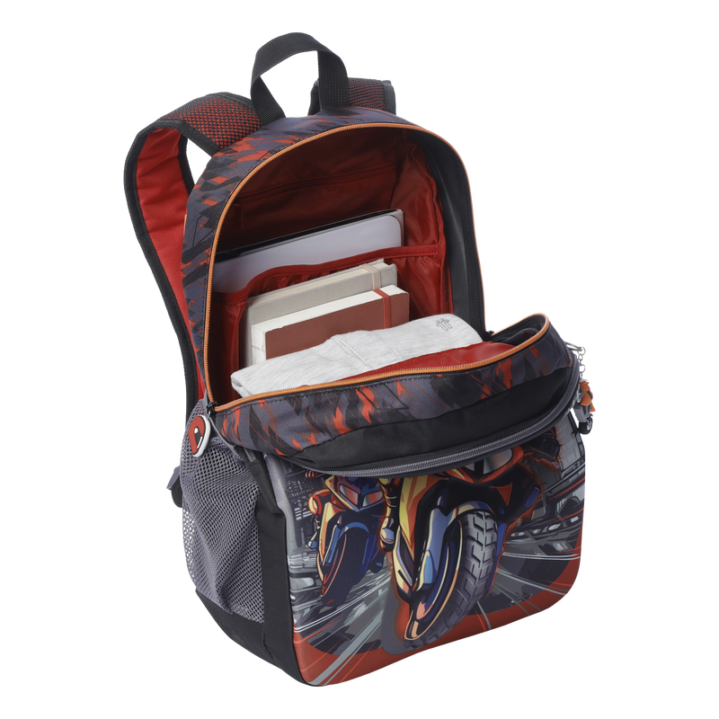 Morral para Niño Speed Biker L Rojo