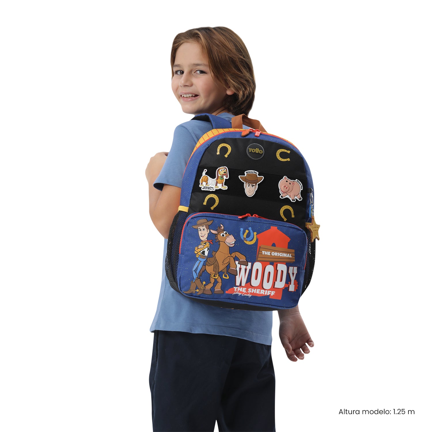 Morral para Niño Toy Story Woody Mediano color Azul