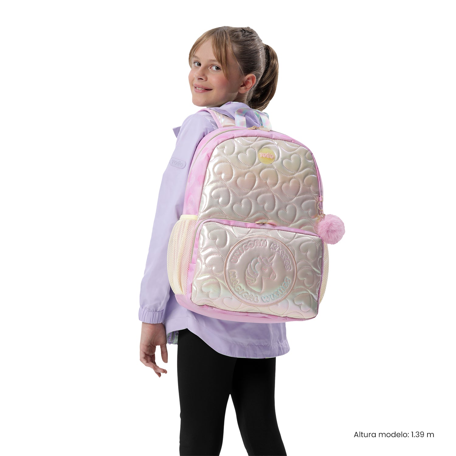 Morral para Niña Unicorn Kisses Grande color Amarillo