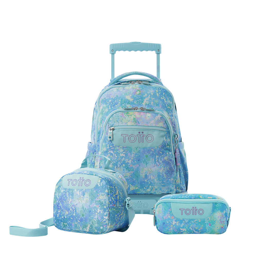 Combo Escolar: Morral de Ruedas + Lonchera Térmica+multiuso