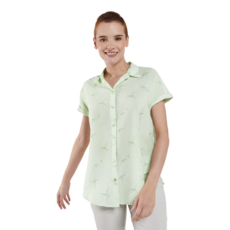 Camisa Lajas manga corta para mujer