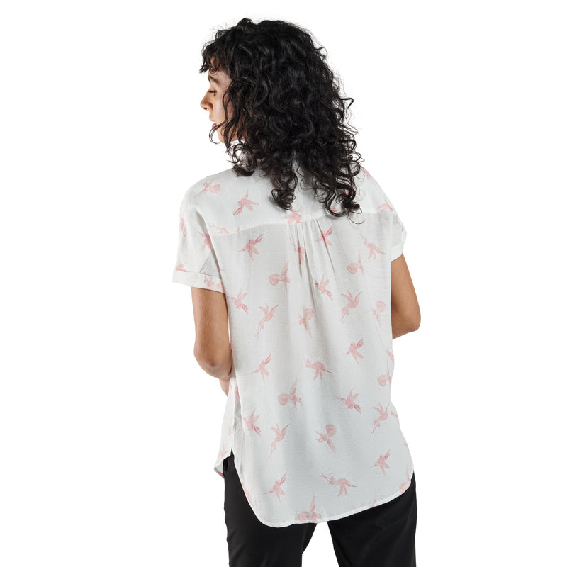 Camisa Lajas manga corta para mujer