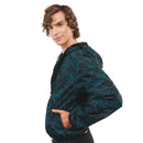 Chaqueta para hombre mosculer print azul