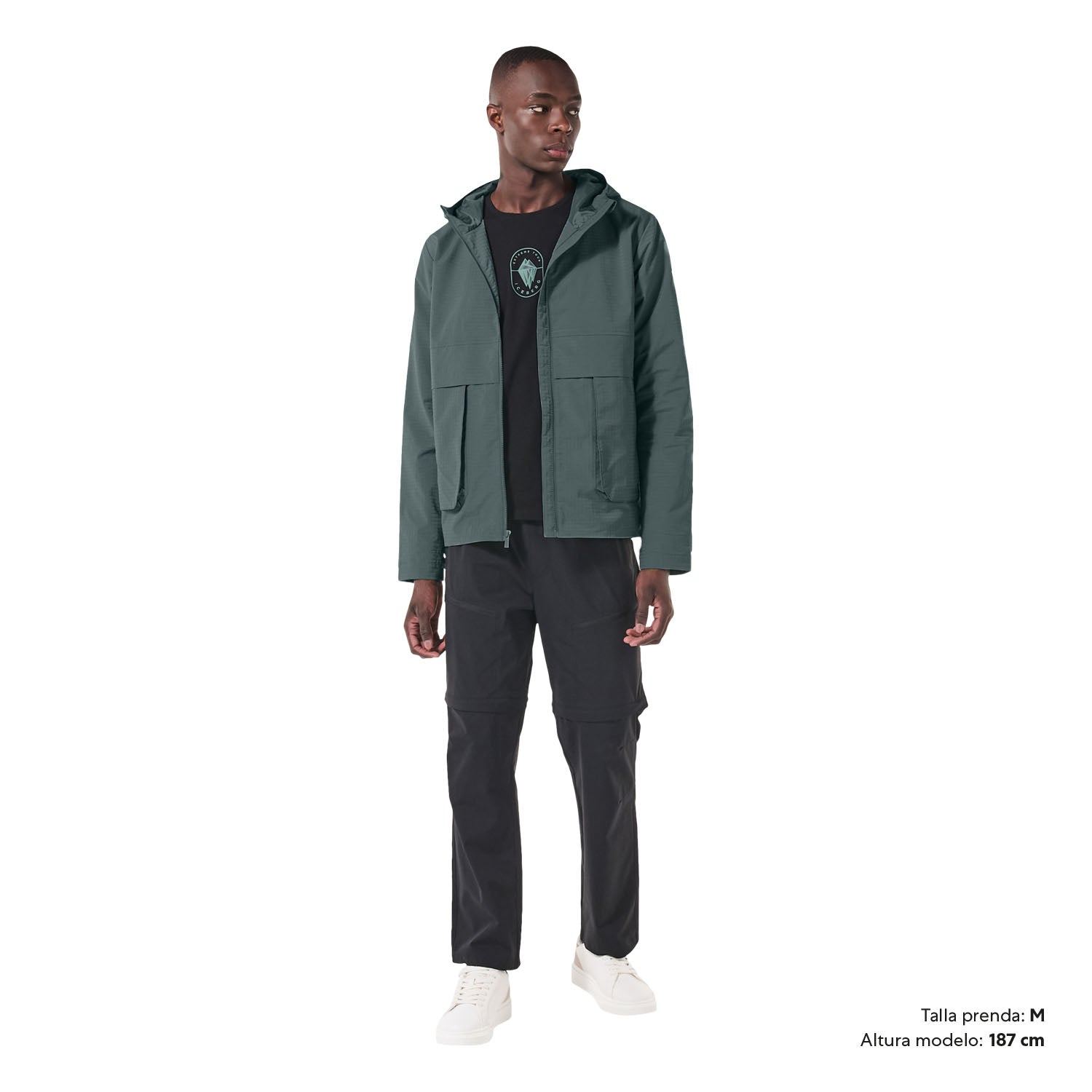 Chaqueta Rompevientos para Hombre Azulon S Verde