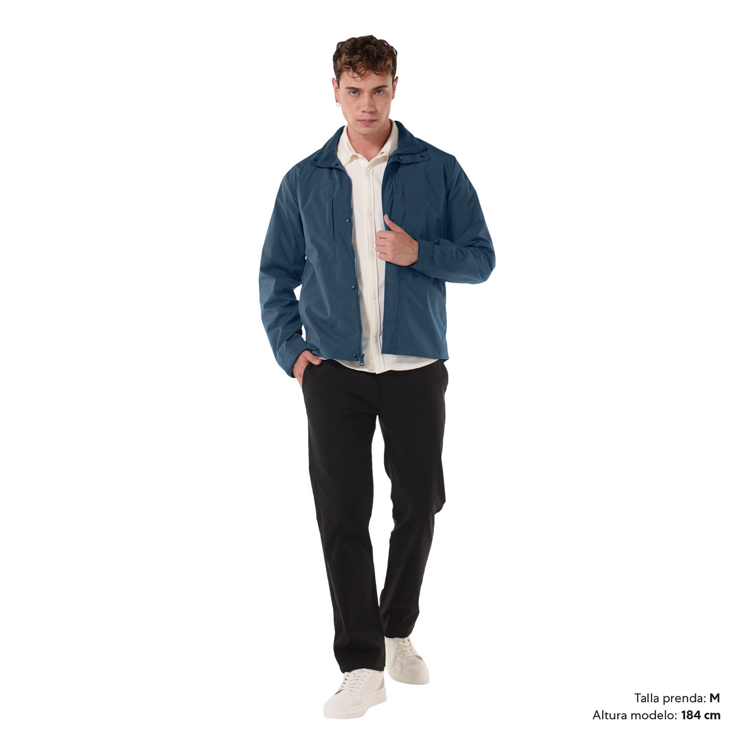 Chaqueta Rompevientos para Hombre Oriolli S Azul – Totto Panamá