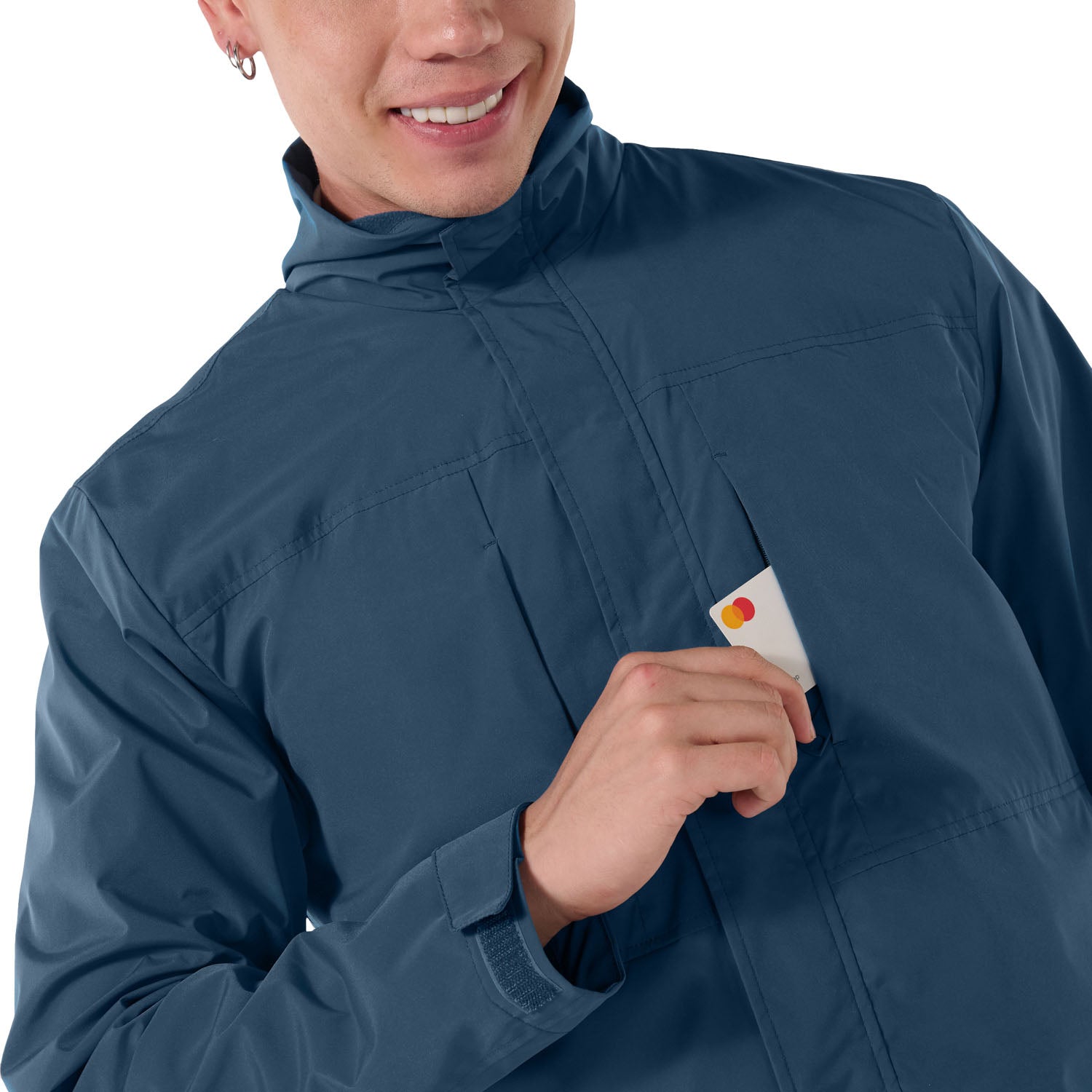 Chaqueta Rompevientos para Hombre Oriolli S Azul – Totto Panamá
