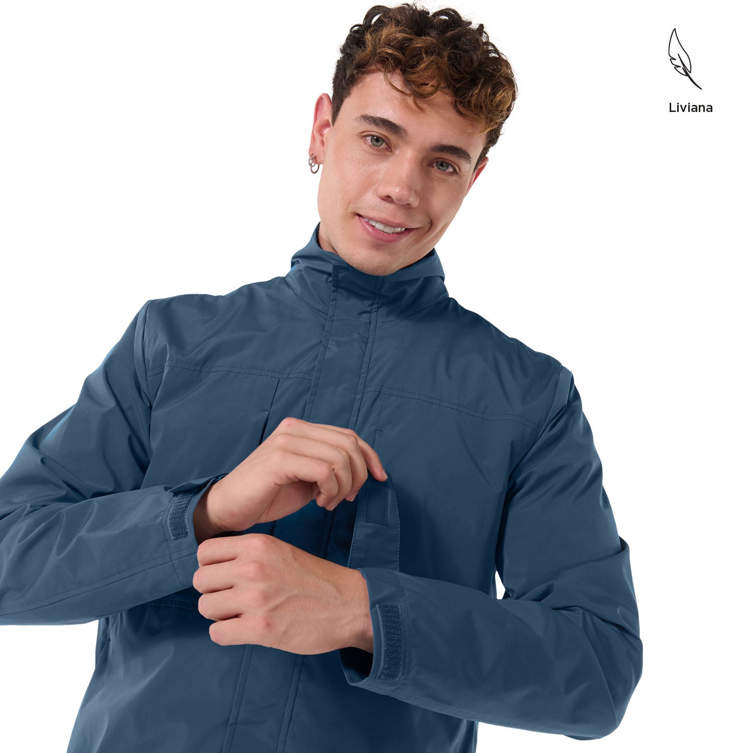 Chaqueta Rompevientos para Hombre Oriolli S Azul – Totto Panamá