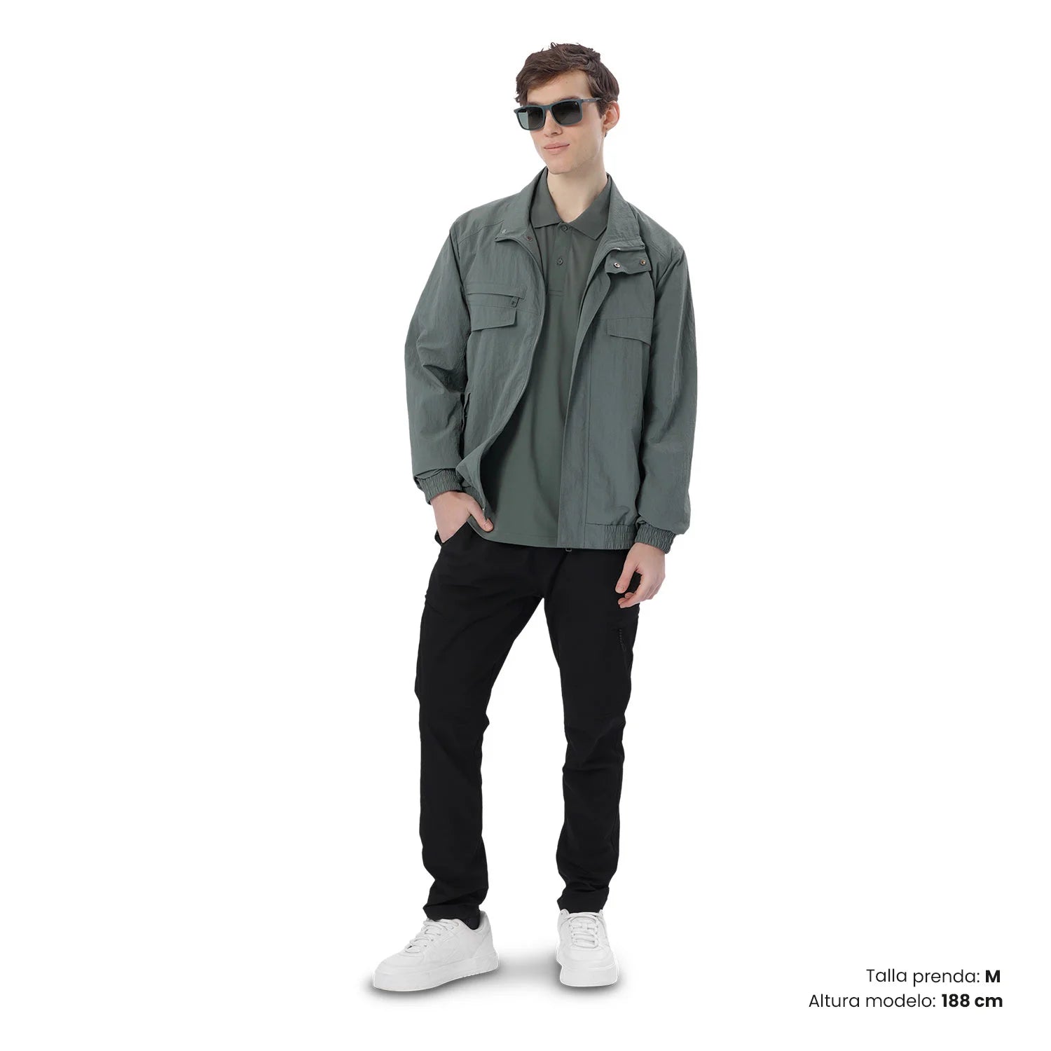 Chaqueta Bomber para Hombre Alea Verde