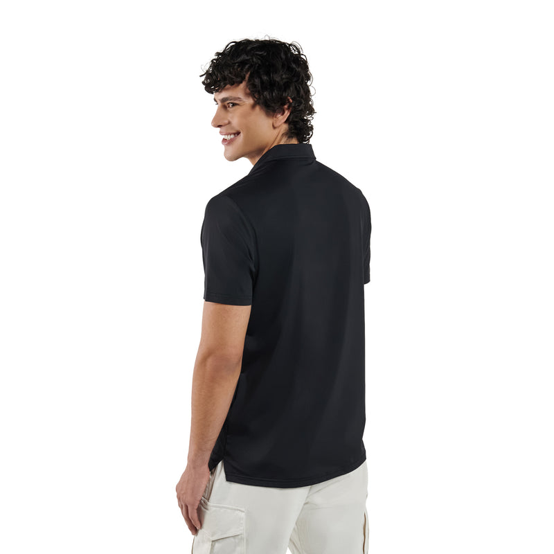 Camiseta Polo Diha Negra Hombre