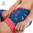 Pantaloneta Estampada Filipinas para Hombre azul