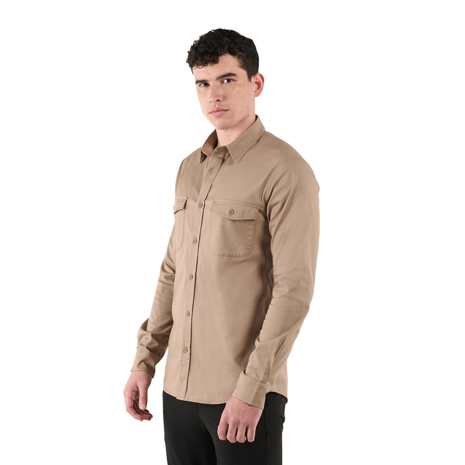 Camisa para Hombre Manga Larga Garnet M Terreo