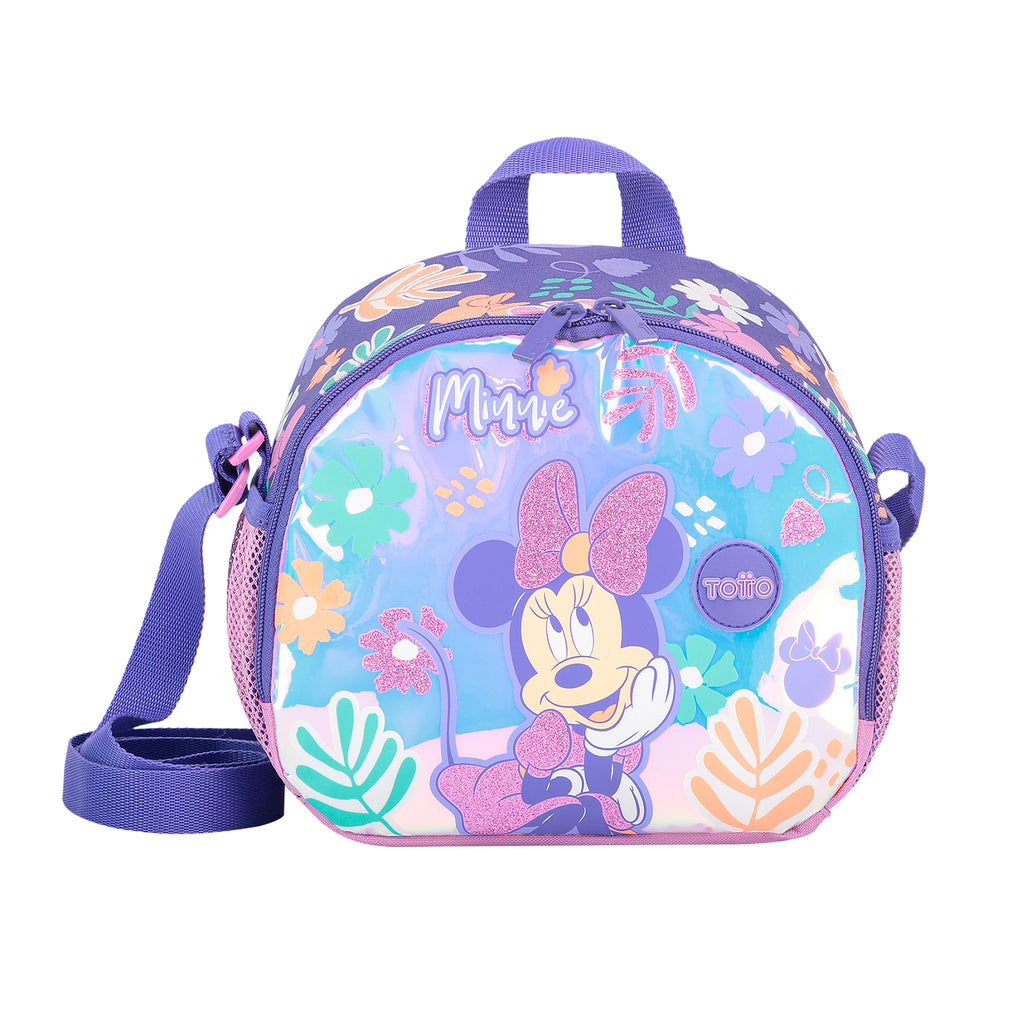 Lonchera Para Niña De Kinder Marca Ruz Mod Minnie Multicolor Color Lila