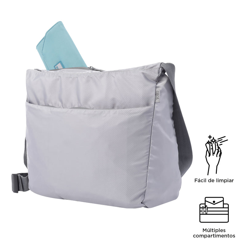 BOLSO PLEGABLE TANER - Color: Gris