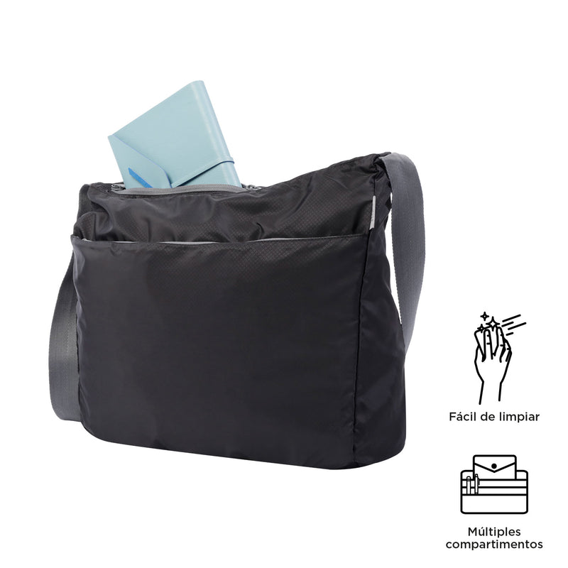 BOLSO PLEGABLE TANER - Color: Negro