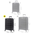 Maleta Viaje Mediana 360 Rayatta M Negro