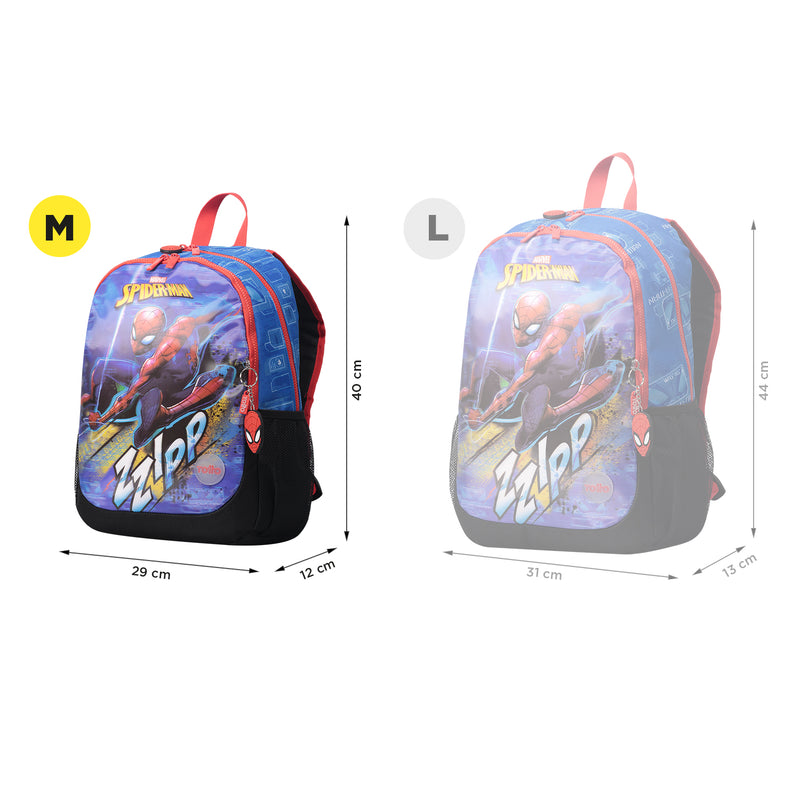 MORRAL SPIDERMAN ZZIPP - Color: azul - Talla: M