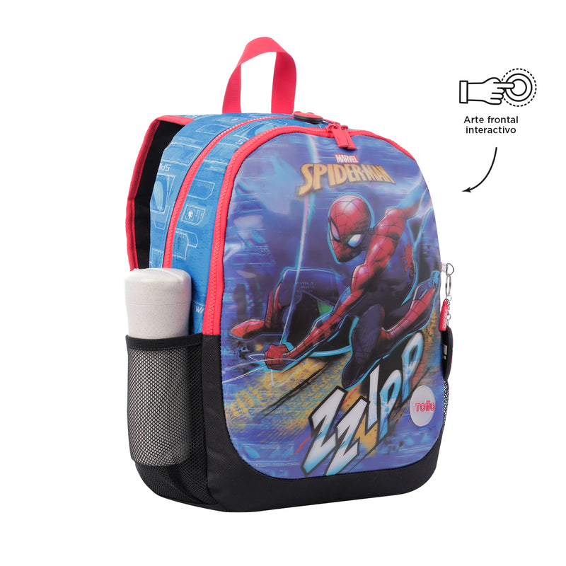 MORRAL SPIDERMAN ZZIPP - Color: azul - Talla: M